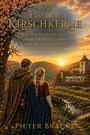 „Der Flug der Kirschkerne, Die Walkenried-Saga Band 2, Der Wassermeister von Walkenried.“ Zwei Personen blicken auf ein Kloster.
