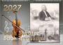 2027, Bach Schätze, Bach Treasures. Eine Geige mit Noten und ein historisches Porträt von Johann Sebastian Bach.