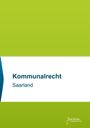 "Kommunalrecht Saarland" steht auf einem zweigeteilten Hintergrund in Grün und Weiß. Unten rechts ist ein Logo.