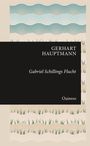 Text: "GERHART HAUPTMANN, Gabriel Schillings Flucht, Quintus". 
Ein schlichtes Buchcover mit wellenförmigen Mustern.