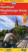 : ADFC-Radtourenkarte 8 Havelland Magdeburger Börde 1:150.000, reiß- und wetterfest, E-Bike geeignet, GPS-Tracks Download, KRT