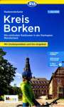 : Radwanderkarte BVA Kreis Borken mit Knotenpunkten und km-Angaben, 1:50.000, reiß- und wetterfest, GPS-Tracks Download, E-Bike-geeignet, KRT