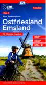 : ADFC-Radtourenkarte 5 Ostfriesland / Emsland 1:150.000, reiß- und wetterfest, E-Bike geeignet, GPS-Tracks Download, mit Bett+Bike-Symbolen, mit Kilometer-Angaben, KRT