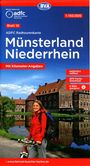 : ADFC-Radtourenkarte 10 Münsterland Niederrhein 1:150.000, reiß- und wetterfest, E-Bike geeignet, GPS-Tracks Download, mit Bett+Bike-Symbolen, mit Kilometer-Angaben, KRT