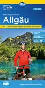: ADFC-Regionalkarte Allgäu 1:75.000, mit Tagestourenvorschlägen, reiß- und wetterfest, E-Bike-geeignet, GPS-Tracks-Download, KRT