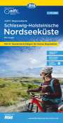 : ADFC-Regionalkarte Schleswig-Holsteinische Nordseeküste mit Inseln, 1:75.000, mit Tagestourenvorschlägen, reiß- und wetterfest, E-Bike-geeignet, GPS-Tracks Download, KRT