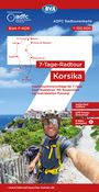 : ADFC-Radtourenkarte F-KOR 7-Tage-Radtour Korsika, 1:100.000, reiß- und wetterfest, E-Bike geeignet, GPS-Tracks Download, mit Kilometerangaben, KRT