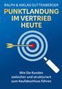 Text: "Punktlandung im Vertrieb heute. Wie Sie Kunden zielsicher und strukturiert zum Kaufabschluss führen." Illustration: Pfeil trifft Zielscheibe.