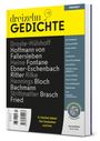 Buchtitel: "dreizehn GEDICHTE". Autorenliste, Zitat: "Die Gedanken sind frei". QR-Code, Webseite: lyrik13.de.