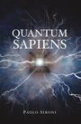 Text: "QUANTUM SAPIENS", "Paolo Sironi." Illustration mit integriertem Schaltkreis und elektrischen Blitzen.