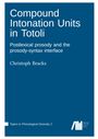 Christoph Bracks: Compound Intonation Units in Totoli, Buch