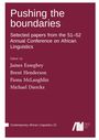 : Pushing the boundaries, Buch