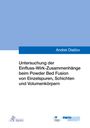 Andrei Diatlov: Untersuchung der Einfluss-Wirk-Zusammenhänge beim Powder Bed Fusion von Einzelspuren, Schichten und Volumenkörpern, Buch