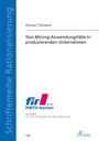 Florian Clemens: Text-Mining-Anwendungsfälle in produzierenden Unternehmen, Buch