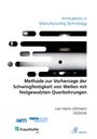 Text: "Innovations in Manufacturing Technology. Methode zur Vorhersage der Schwingfestigkeit von Wellen mit festgewalzten Querbohrungen. Lars Heinz Uhlmann 05/2026." Unten Logos von MTI, RWTH Aachen University, Fraunhofer IPT und Apprimus. Oberhalb ein abstraktes Bild eines Metallobjekts mit Bohrung.