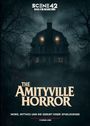 Oben steht "SCENE 42 DAS FILMARCHIV". Titel: "THE AMITYVILLE HORROR". Ein düsteres Haus mit beleuchteten Fenstern im Hintergrund.