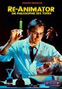 Markus Brüchler: Re-Animator, Die Philosophie des Todes. Ein Mann mit Brille hält eine grüne Spritze über einem Kopf.