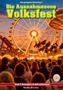 Titel: "Die Ausnahmezone Volksfest". Untertitel: "Band 2: Reizregime im Adrenalinrausch". Autor: Markus Brüchler. 

Menschen auf einem belebten Jahrmarkt mit beleuchtetem Riesenrad und Kettenkarussell.