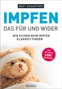 "BERT EHGARTNER IMPFEN DAS FÜR UND WIDER. Teddybär mit Verband, auf einem Bett liegend. Kreis: Inkl. der neuen mRNA-Impfungen."