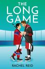 Text: "The Long Game", "USA TODAY Bestsellerautorin", "Rachel Reid". Zwei Hockeyspieler stehen sich auf dem Eis gegenüber.
