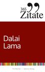 "365 Zitate. Dalai Lama. Tim Reichel, Aphoria Verlag." Schwarzer Text, roter Hintergrund, bunte Streifen unten.