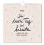 : Postkartenkalender 2026 Der beste Tag, KAL