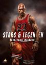 Josef Mickey Müller: Basketball-Malbuch Stars & Legenden für Kinder ab 8 Jahren, Jugendliche und Erwachsene mit 55 Ausmalmotiven, Buch
