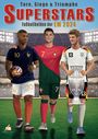Josef Mickey Müller: Fußball Malbuch - Tore, Siege & Triumphe SUPERSTARS Fußballhelden der EM 2024 - ab 6 Jahren mit 50 Ausmalbildern, Buch