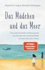 "Das Mädchen und das Meer", märchenhafte Erzählungstexte, orangefarbener "SPIEGEL Bestseller-Autoren"-Sticker, Mädchen am Strand.