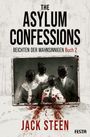 "The Asylum Confessions, Beichten der Wahnsinnigen Buch 2, Jack Steen." Ein Familienfoto, Gesichter durchgestrichen, blutige Flecken.