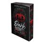 Text: DANA LEEANN, DARK ROMANCE, Dark Nights Anthologie, VAJONA. 

Beschreibung: Ein Buchcover mit roten Rosen und einem roten Kürbis.