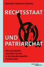 "RECHTSSTAAT UND PATRIARCHAT: Eine Geschichte sexueller Gewalt in der Bundesrepublik 1973 bis 1997." Silhouette einer Frau mit erhobener Faust.