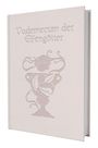 "Vademecum der Elfengötter" auf dem Cover eines hellen Buches mit einem Relief einer kunstvollen Vase und Rose.