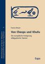 „Francis Breyer - Von Cheops und Khufu: Die europäische Aneignung altägyptischer Namen.“ Bildliche Hieroglyphen im oberen Teil.