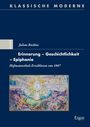 Erinnerung – Geschichtlichkeit – Epiphanie. Gemälde einer strahlenden Sonne mit bunten Farben darunter.