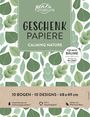 : Geschenkpapier-Buch Calming Nature | 100% Recyclingpapier, Buch
