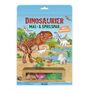 Trötsch Verlag GmbH & Co. KG: TRÖTSCH - Malbuch Dinosaurier Mal- und Spielspaß S1 Malbuch mit Spielzeug| Ab 3 Jahren, Buch