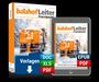"der bauhofLeiter PraxisSpezial", "Vorlagen", "DOC XLS PDF", "EPUB PDF", Winterdienst: ein Winterdienstfahrzeug auf verschneiter Straße.