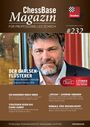 ChessBase Magazin #232. "Der Carlsen-Flüsterer". Bild eines lächelnden Mannes im Anzug. Logo oben rechts.