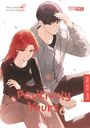 „Positively Yours 6“, Cover nicht final. Illustration von zwei Personen; eine Frau mit roten Haaren, ein Mann daneben.