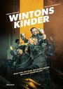 Titel: WINTONS KINDER. Prag 1939: Ein Team, 669 Leben und ein Wettlauf gegen die Zeit. Illustration von Figuren in Bewegung.
