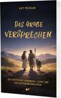 **Das große Versprechen** – Ein Paar mit Esel geht einen Weg entlang, umgeben von Hügeln und Sternenhimmel.