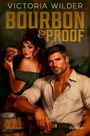 „Victoria Wilder: Bourbon & Proof“ oben. Illustration von Mann und Frau mit Getränken, starker Ausdruck, warme Farben.