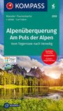 : KOMPASS Wander-Tourenkarte Alpenüberquerung, Am Puls der Alpen 1:50.000, KRT