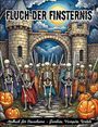 Nanja Holland: Fluch der Finsternis - Malbuch für Erwachsene - Halloween, Vampire, Untote, Zombies, Buch