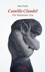 „Dine Petrik, Camille Claudel, Die Weltmutter Eva, SEPTIME“. Illustration einer Frau mit verdecktem Gesicht.