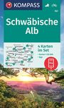 : KOMPASS Wanderkarten-Set 767 Schwäbische Alb (4 Karten) 1:50.000, KRT