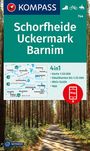 : KOMPASS Wanderkarte 744 Schorfheide, Uckermark, Barnim 1:50.000, KRT