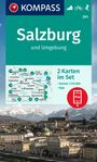 : KOMPASS Wanderkarten-Set 291 Salzburg und Umgebung (2 Karten) 1:50.000, KRT