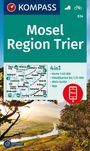 : KOMPASS Wanderkarte 834 Mosel, Region Trier 1:50.000, KRT